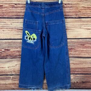 ALAB Mega Rave Y2k Wide Leg Baggy Skater Denim Jeans